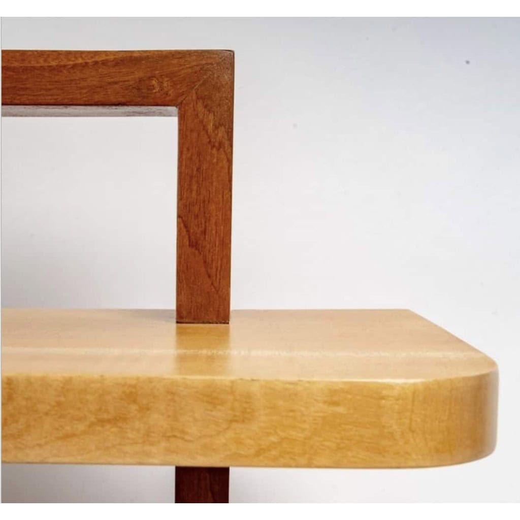 1950 Paire de Tables de Chevet suspendues dans l’esprit cubiste Maison Honoré | Biron 1950 Paire de Tables de Chevet suspendues dans l'esprit cubiste Maison Honoré