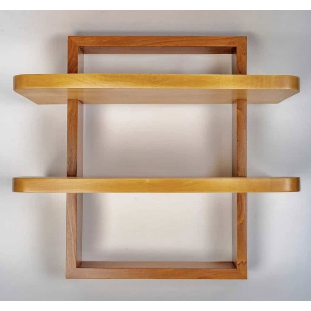 1950 Paire de Tables de Chevet suspendues dans l’esprit cubiste Maison Honoré | Biron 1950 Paire de Tables de Chevet suspendues dans l'esprit cubiste Maison Honoré