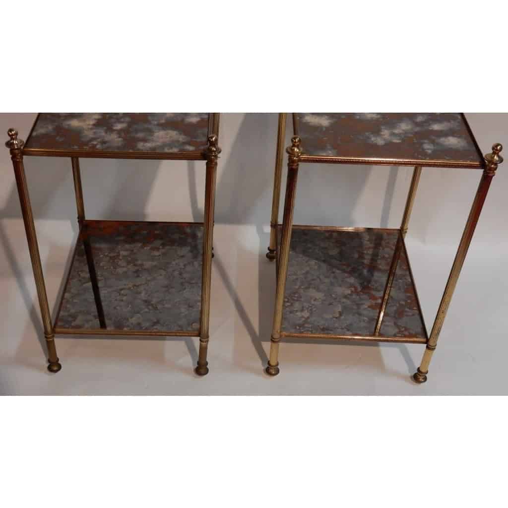 1950/70′ Paire de Bouts de Canapés Bronze, Style Maison Baguès 40 X 32 cm