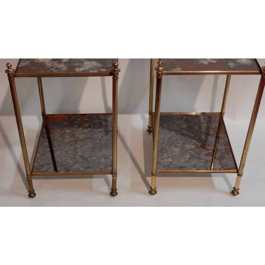 1950/70′ Paire de Bouts de Canapés Bronze, Style Maison Baguès 40 X 32 cm