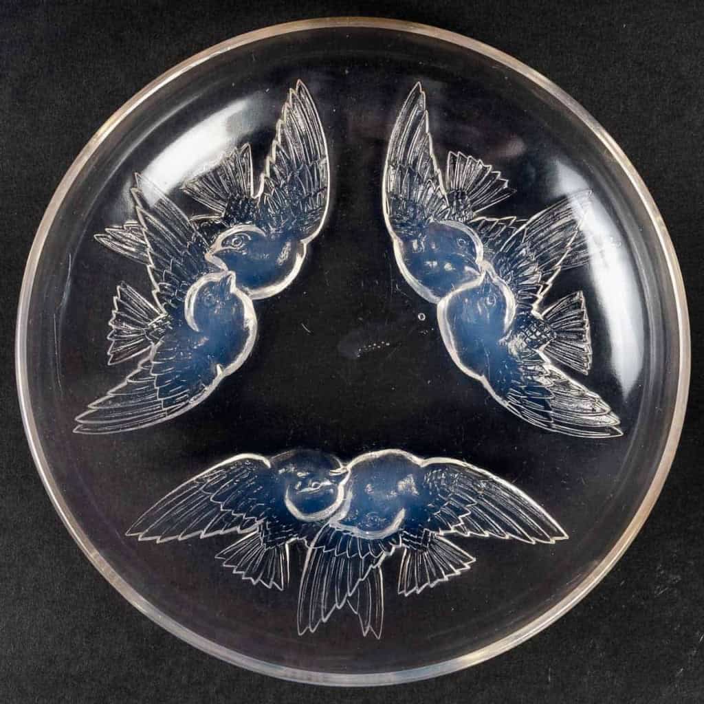 Coupe « Nonnettes » verre opalescent de René LALIQUE | Biron Coupe "Nonnettes" verre opalescent de René LALIQUE