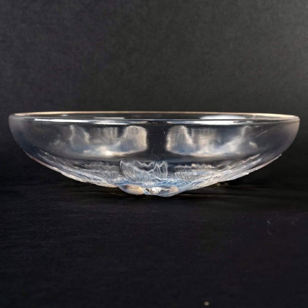 Coupe « Nonnettes » verre opalescent de René LALIQUE | Biron Coupe "Nonnettes" verre opalescent de René LALIQUE