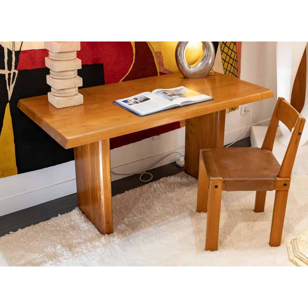 Pierre Chapo, Table en orme modèle T14A, années 1960 | Biron Pierre Chapo, Table en orme modèle T14A, années 1960
