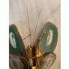 1970’Applique Papillon en Bronze ou Laiton, Duval Brasseur Ou Isabelle Faure, 1 Ampoule, Ailes d’Agate : 30 X Hauteur 38 | Biron 1970’Applique Papillon en Bronze ou Laiton, Duval Brasseur Ou Isabelle Faure, 1 Ampoule, Ailes d’Agate : 30 X Hauteur 38