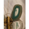 1970’Applique Papillon en Bronze ou Laiton, Duval Brasseur Ou Isabelle Faure, 1 Ampoule, Ailes d’Agate : 30 X Hauteur 38 | Biron 1970’Applique Papillon en Bronze ou Laiton, Duval Brasseur Ou Isabelle Faure, 1 Ampoule, Ailes d’Agate : 30 X Hauteur 38