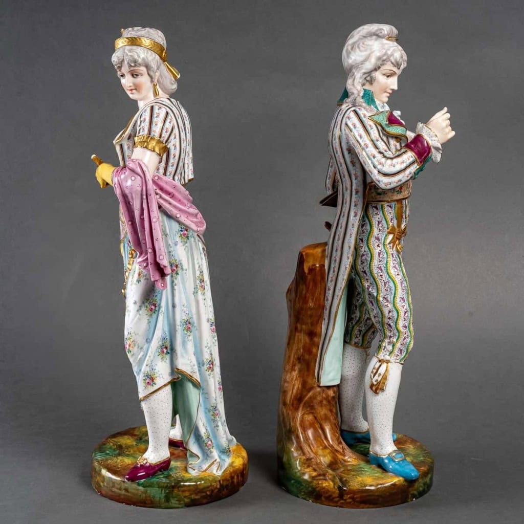 Un couple galant par David Haviland, 1855 | Biron Un couple galant par David Haviland, 1855