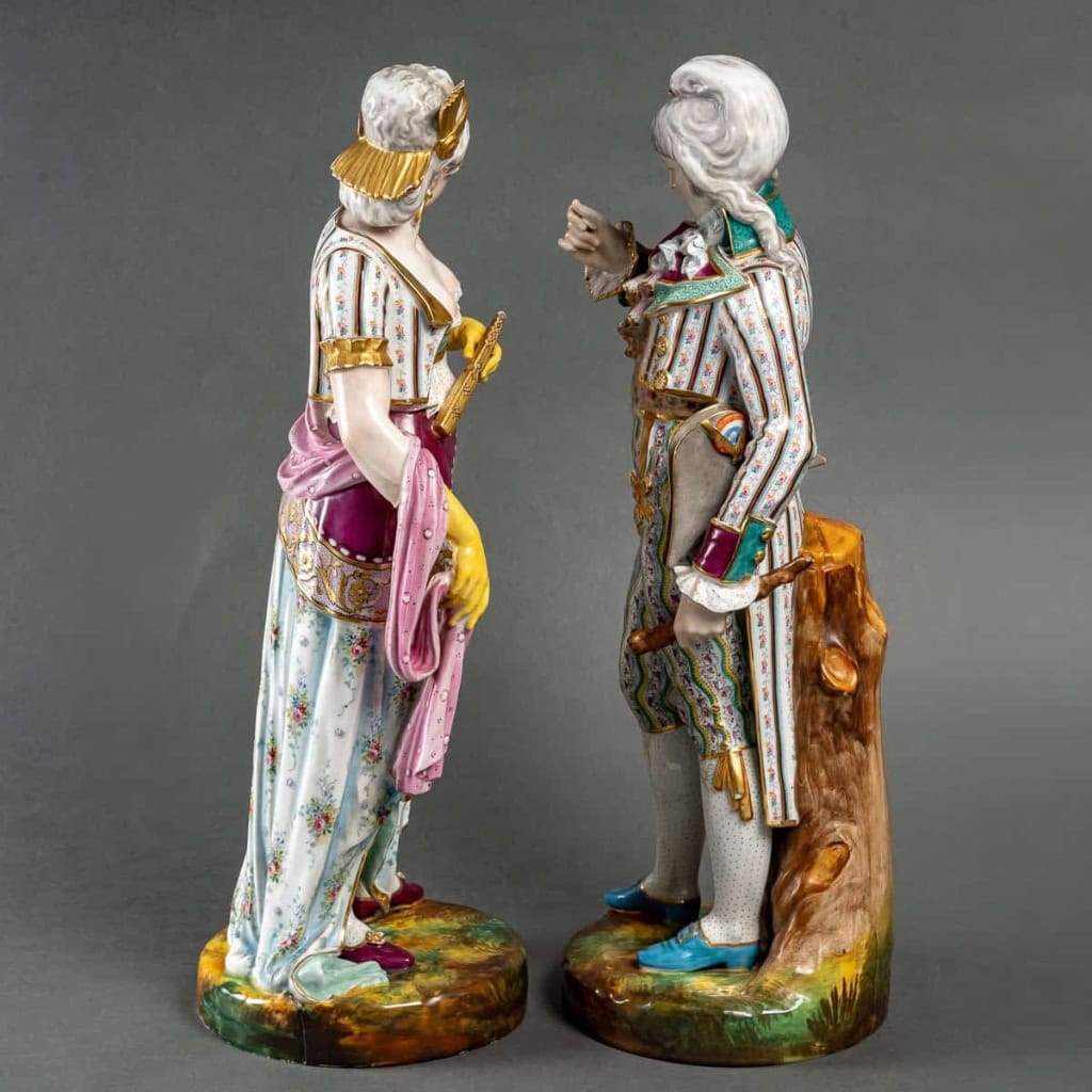 Un couple galant par David Haviland, 1855 | Biron Un couple galant par David Haviland, 1855