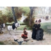 DE PAREDES Vincent Animation au jardin des Tuileries Huile sur toile signée Certificat d’authenticité | Biron DE PAREDES Vincent Animation au jardin des Tuileries Huile sur toile signée