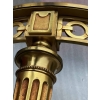 1950/70 Guéridon Bronze Doré Maison Jansen Ou Maison Charles Plateau Marbre Vert De Mer Avec Entretoise Triangulaire | Biron 1950/70 Guéridon Bronze Doré Maison Jansen Ou Maison Charles Plateau Marbre Vert De Mer Avec Entretoise Triangulaire