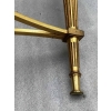1950/70 Guéridon Bronze Doré Maison Jansen Ou Maison Charles Plateau Marbre Vert De Mer Avec Entretoise Triangulaire | Biron 1950/70 Guéridon Bronze Doré Maison Jansen Ou Maison Charles Plateau Marbre Vert De Mer Avec Entretoise Triangulaire