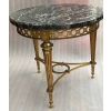 1950/70 Guéridon Bronze Doré Maison Jansen Ou Maison Charles Plateau Marbre Vert De Mer Avec Entretoise Triangulaire | Biron 1950/70 Guéridon Bronze Doré Maison Jansen Ou Maison Charles Plateau Marbre Vert De Mer Avec Entretoise Triangulaire