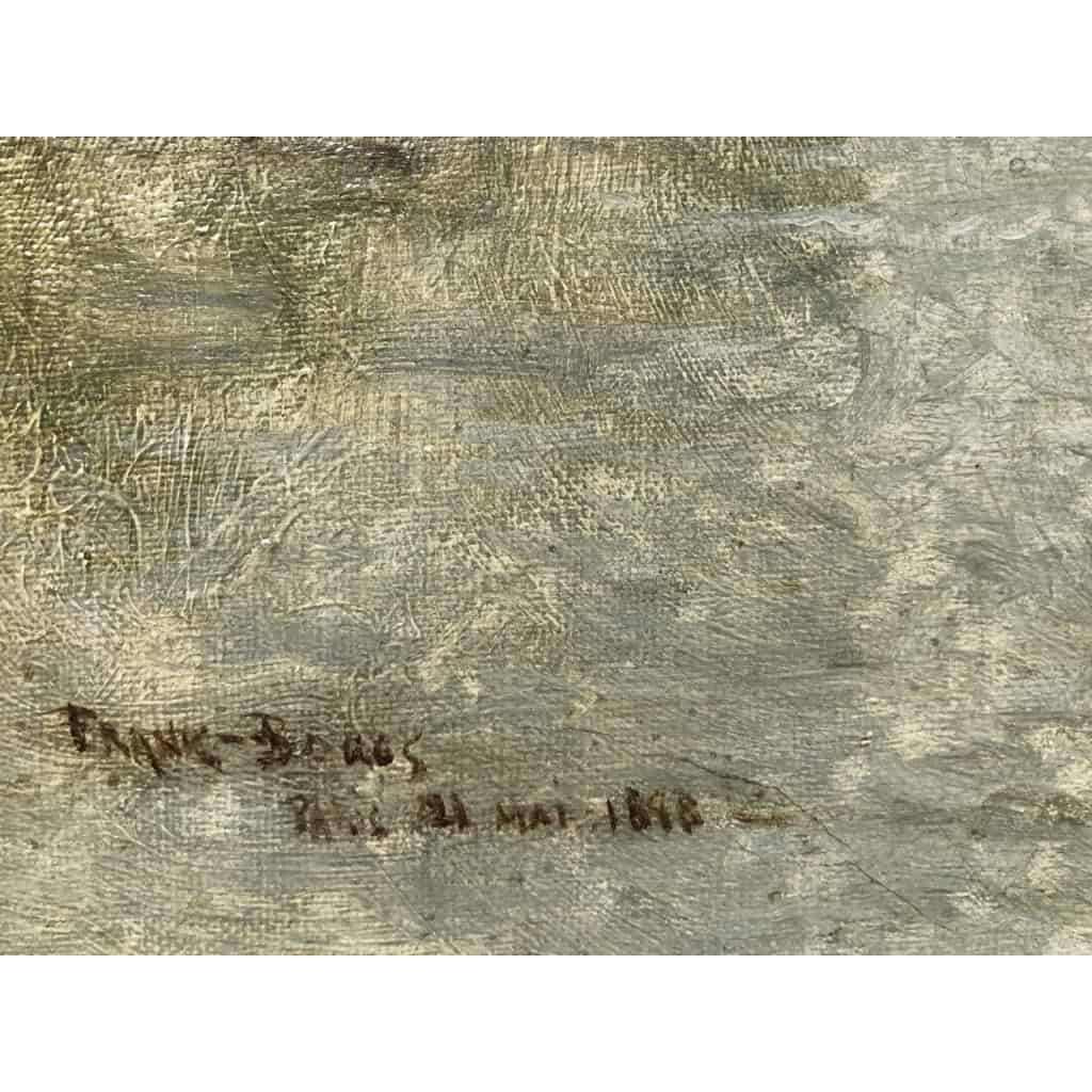 Frank Boggs Ecole Américaine 19è Paris Notre Dame La Seine Huile Sur Toile Signée Datée Située Certificat d’authenticité | Biron Frank Boggs Ecole Américaine 19è Paris Notre Dame La Seine Huile Sur Toile Signée Datée Située