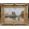 Frank Boggs Ecole Américaine 19è Paris Notre Dame La Seine Huile Sur Toile Signée Datée Située Certificat d’authenticité | Biron Frank Boggs Ecole Américaine 19è Paris Notre Dame La Seine Huile Sur Toile Signée Datée Située