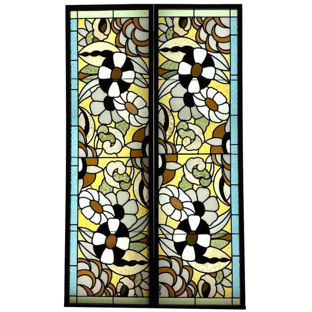 Paire de vitraux Sarrasin | Biron ||||||||