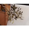 1900′ Lustre Boule de Gui en Bronze Art Nouveau a 3 Lampes Diamètre 45 cm Douilles En Forme De Tulipes | Biron 1900′ Lustre Boule de Gui en Bronze Art Nouveau a 3 Lampes Diamètre 45 cm Douilles En Forme De Tulipes