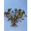 1880′ Paire d’Appliques en Bronze Doré Patiné à Décor Floral 5 Bras de Lumière | Biron 1880′ Paire d’Appliques en Bronze Doré Patiné à Décor Floral 5 Bras de Lumière