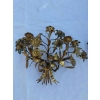 1880′ Paire d’Appliques en Bronze Doré Patiné à Décor Floral 5 Bras de Lumière | Biron 1880′ Paire d’Appliques en Bronze Doré Patiné à Décor Floral 5 Bras de Lumière
