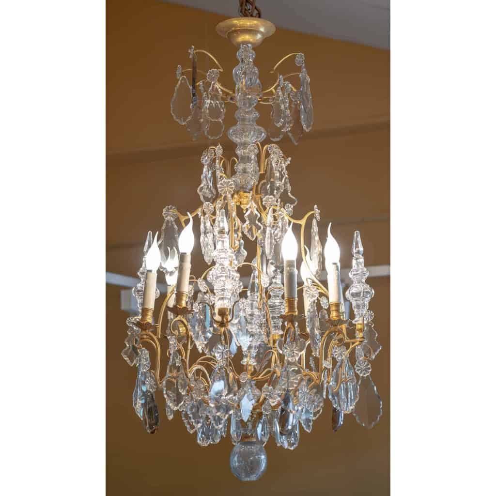 Grand Lustre De Style Louis XV En Cristal Et Bronze Doré. Circa 1900 | Biron ||||||||||