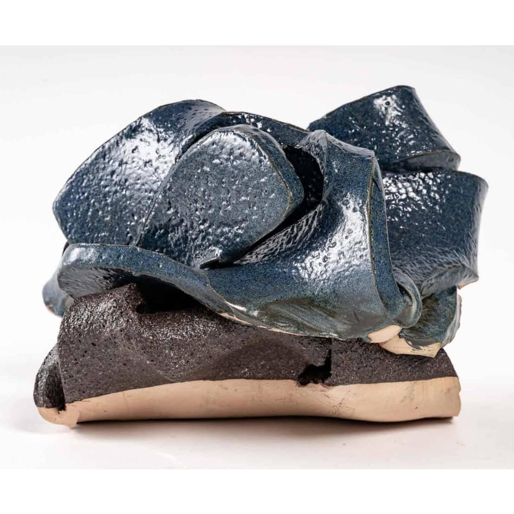 Sculpture n°2 en grès bleu porphyre par Pierre Tual (1941) | Biron Sculpture n°2 en grès bleu porphyre par Pierre Tual (1941)