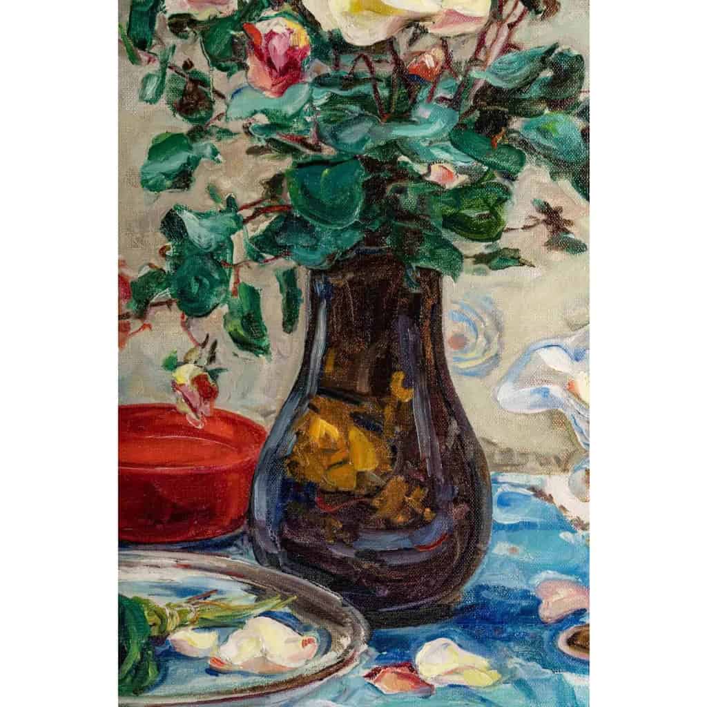 Angelina DRUMAUX (1881-1959). Bouquet de roses. | Biron Angelina DRUMAUX (1881-1959). Bouquet de roses.