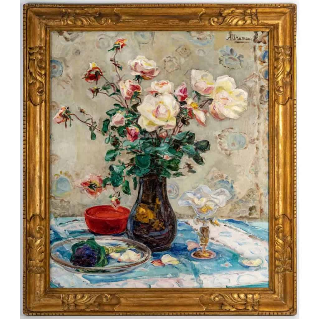 Angelina DRUMAUX (1881-1959). Bouquet de roses. | Biron Angelina DRUMAUX (1881-1959). Bouquet de roses.