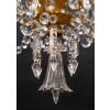 Lustre cristal et bronze XIXeme, | Biron Lustre cristal et bronze XIXeme,