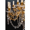 Lustre cristal et bronze XIXeme, | Biron Lustre cristal et bronze XIXeme,