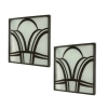 Grande paire d’appliques en fer forgé 1950 | Biron ||||||