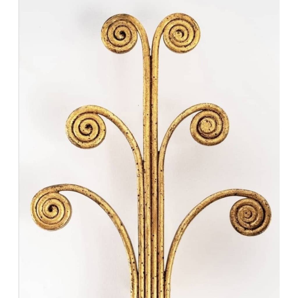 1960 Paire d’appliques murales de la Maison Charles pour la Maison Bagues | Biron 1960 Paire d'appliques murales de la Maison Charles pour la Maison Bagues