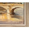 Huie sur toile, Paris « Le pont au change », 1930 | Biron Huie sur toile, Paris "Le pont au change", 1930