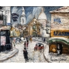 GENIN LUCIEN Paris Eglise St Pierre de Montmartre et la Basilique en hiver Huile sur toile signée Certificat d’authenticité | Biron GENIN LUCIEN Paris Eglise St Pierre de Montmartre et la Basilique en hiver Huile sur toile signée