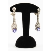 Pendants d’oreille en platine serties de diamants | Biron Pendants d'oreille en platine serties de diamants