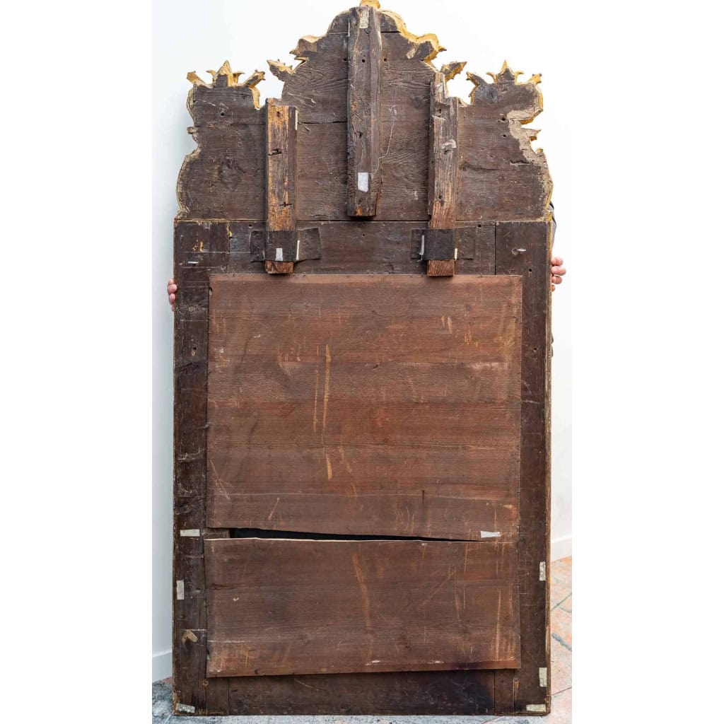 Exceptionnel miroir à parclose d’époque Louis XIV, Fin XVIIème siècle | Biron Exceptionnel miroir à parclose d'époque Louis XIV, Fin XVIIème siècle