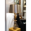 Maison Charles, Lampe « Roseau » En Bronze, Années 1970