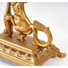 Paire de bougeoirs en bronze, décors de chimères XIXème siècle. Époque Napoléon III