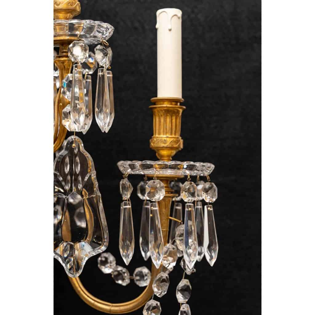 4 appliques signées, F.Barbedienne pour BACCARAT | Biron 4 appliques signées, F.Barbedienne pour BACCARAT