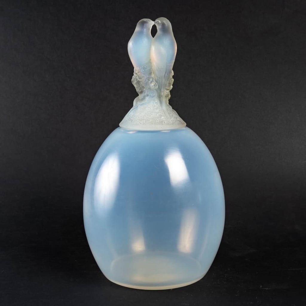 Vase « Tourterelles » verre opalescent de René LALIQUE | Biron ||||||