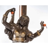Lampe en régule, sujet orientaliste, XIXème siècle