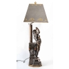 Lampe en régule, sujet orientaliste, XIXème siècle