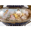 Vase en bronze et porcelaine, XIXème siècle