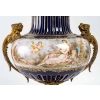 Vase en bronze et porcelaine, XIXème siècle