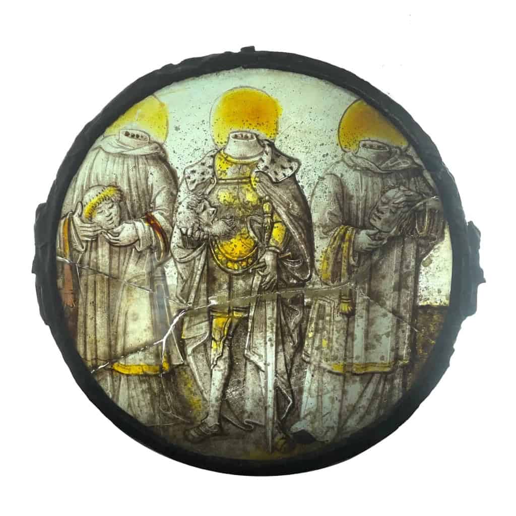 Rondel aux trois saints céphalophores XVIe | Biron ||