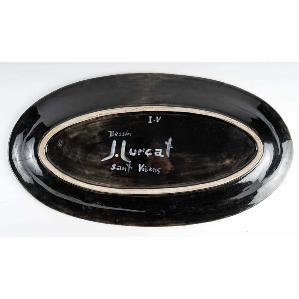 Plat en céramique par Jean Lurçat (1892-1966) | Biron Plat en céramique par Jean Lurçat (1892-1966)