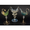 3 calices Nautile, Murano Salviati 1885 | Biron |||||||||||||||