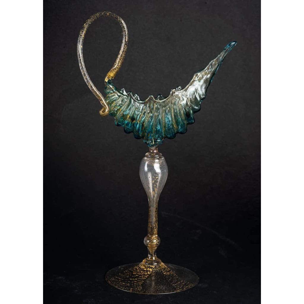 3 calices Nautile, Murano Salviati 1885 | Biron 3 calices Nautile, Murano Salviati 1885