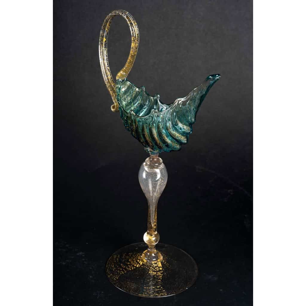 3 calices Nautile, Murano Salviati 1885 | Biron 3 calices Nautile, Murano Salviati 1885
