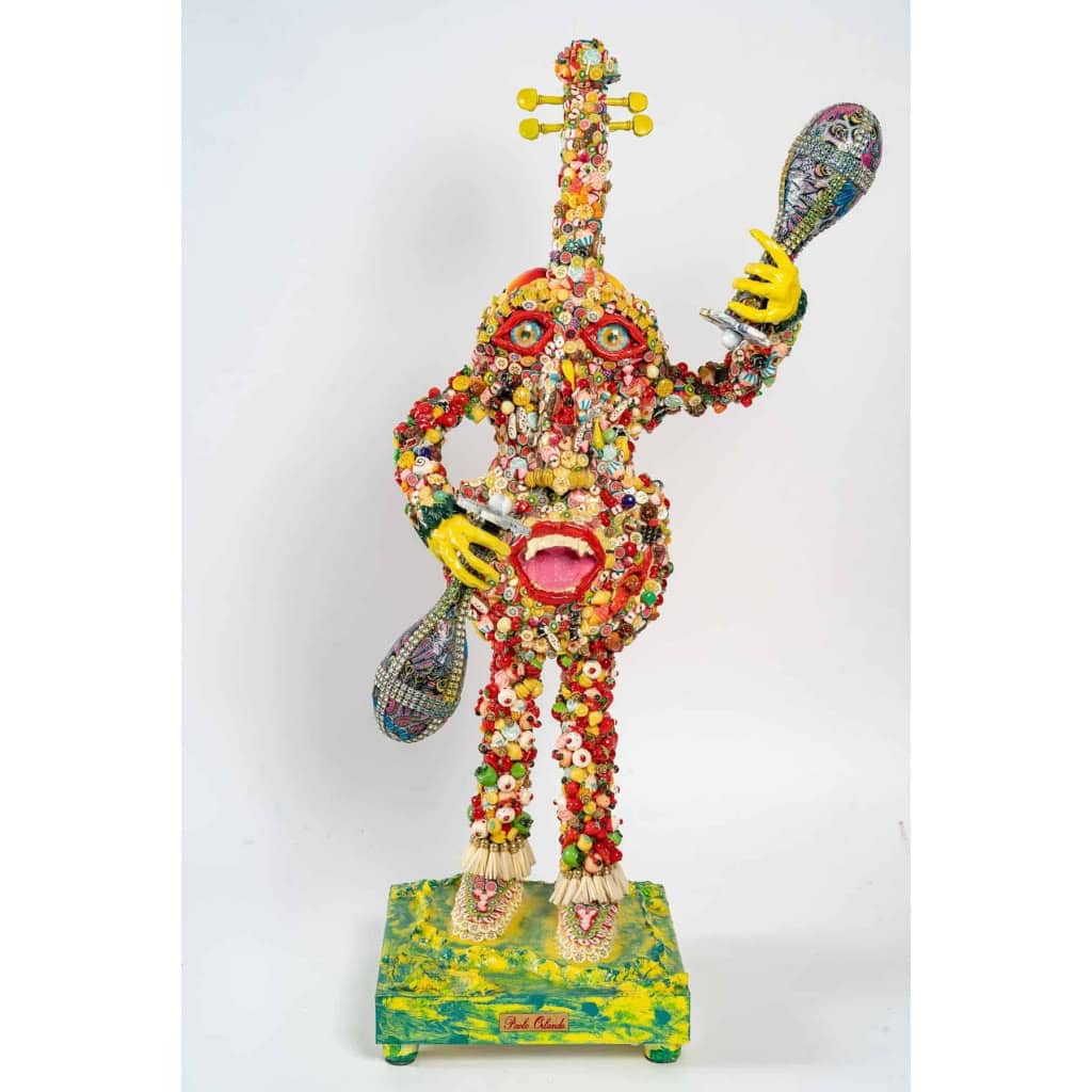 Sculpture « Le violon », en résine, XXème siècle | Biron ||||||||||