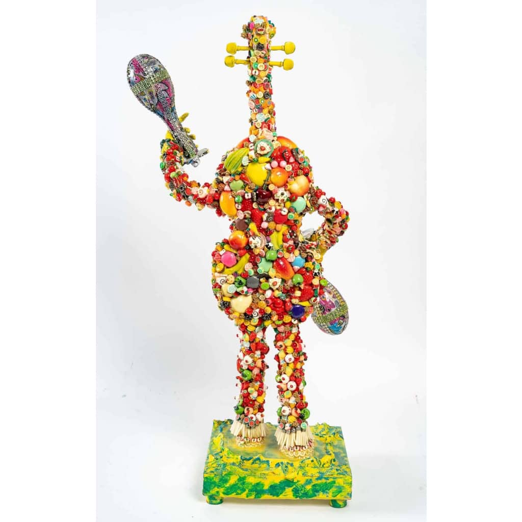 Sculpture « Le violon », en résine, XXème siècle | Biron Sculpture "Le violon", en résine, XXème siècle