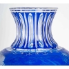 Grand vase bleu et blanc overlay. Attribué à Baccarat 1870. | Biron Grand vase bleu et blanc overlay. Attribué à Baccarat 1870.