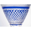 Grand vase bleu et blanc overlay. Attribué à Baccarat 1870. | Biron Grand vase bleu et blanc overlay. Attribué à Baccarat 1870.